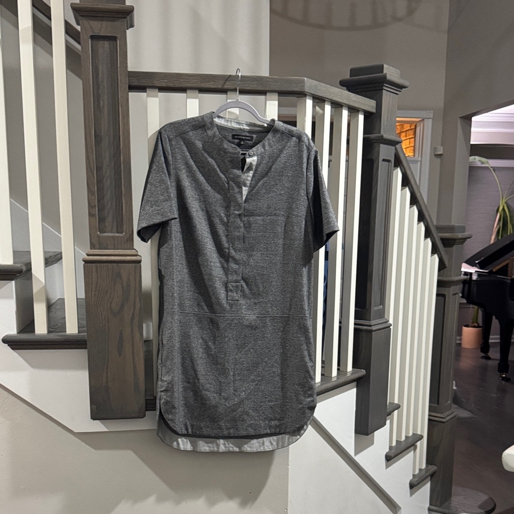 Banana Republic Charcoal Midi Dress